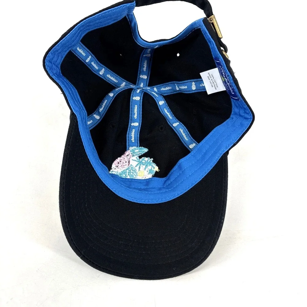 Chubbies Hat Cap Mens Strapback Black Toucan Beach Tropical Embroidered EXCELLEN